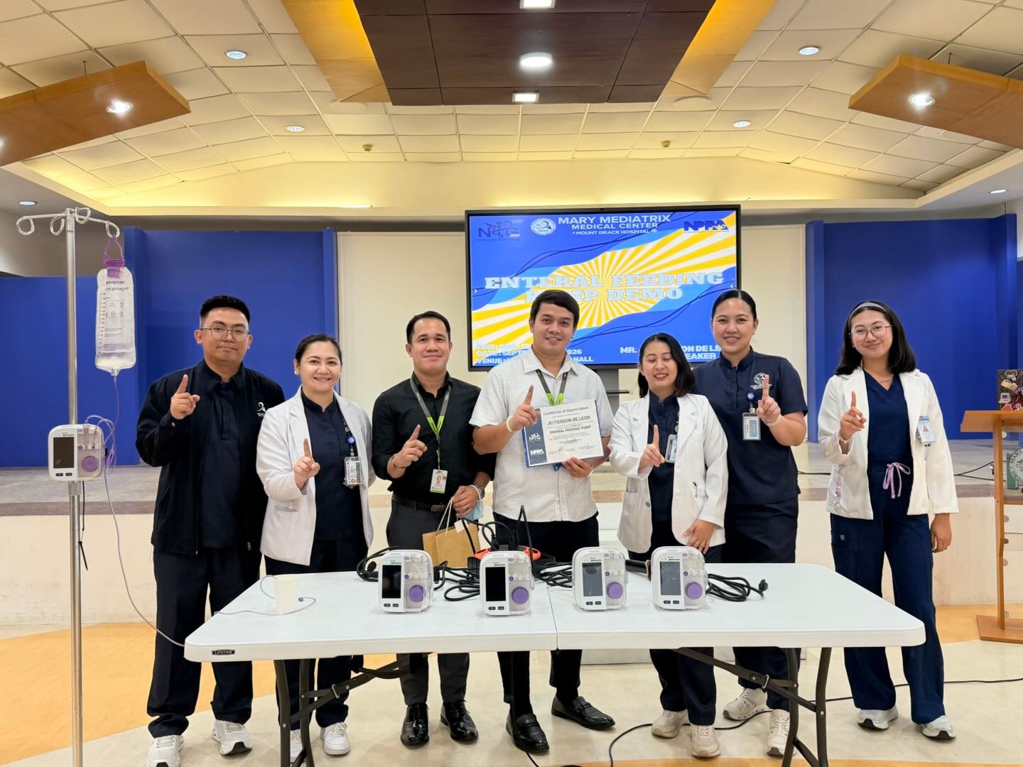 Medbanc Conducts MC Enteral Feeding Pump Training at Mary Mediatrix Medical Center